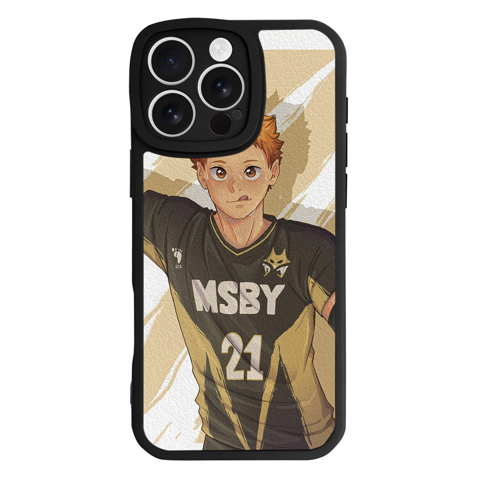 （画像用） ハイキュー!! Haikyu!! 【iPhone 16シリーズ対応】シリコンスマホケース（レザー調） 材質：シリコン